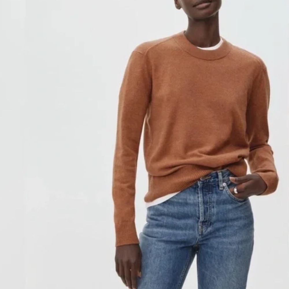 Everlane Cashmere Crew Sweater Pecan